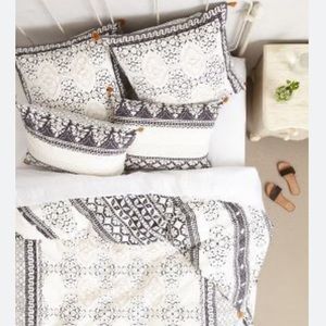 Anthropologie enmore duvet cover and euro sham